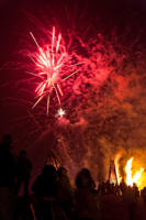 Bonfires on the Levee